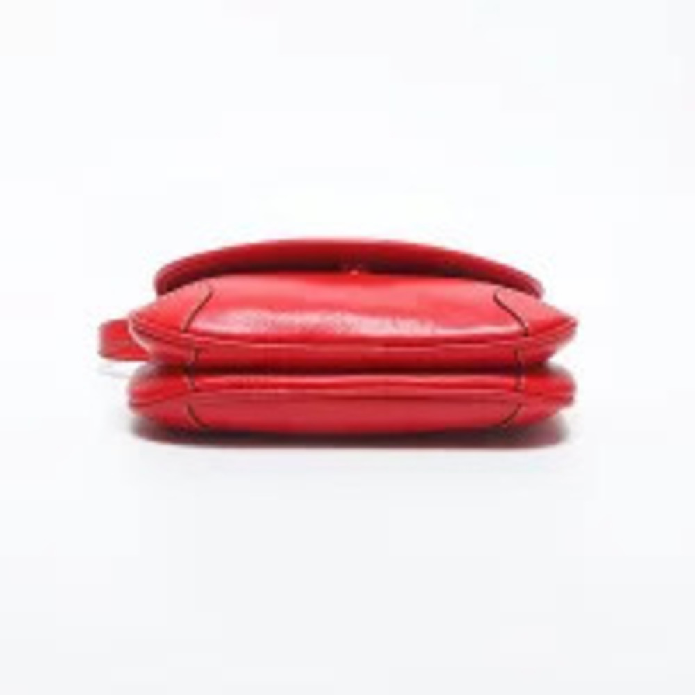 Celine Leather Logo Handbag Red - Picture 8 of 13